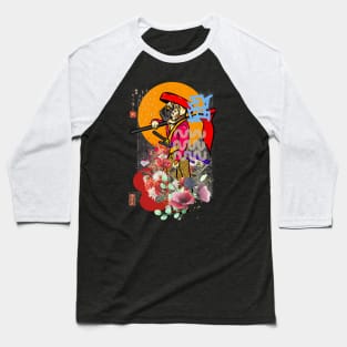 dog  samurai monk  with sword and spears Baseball T-Shirt